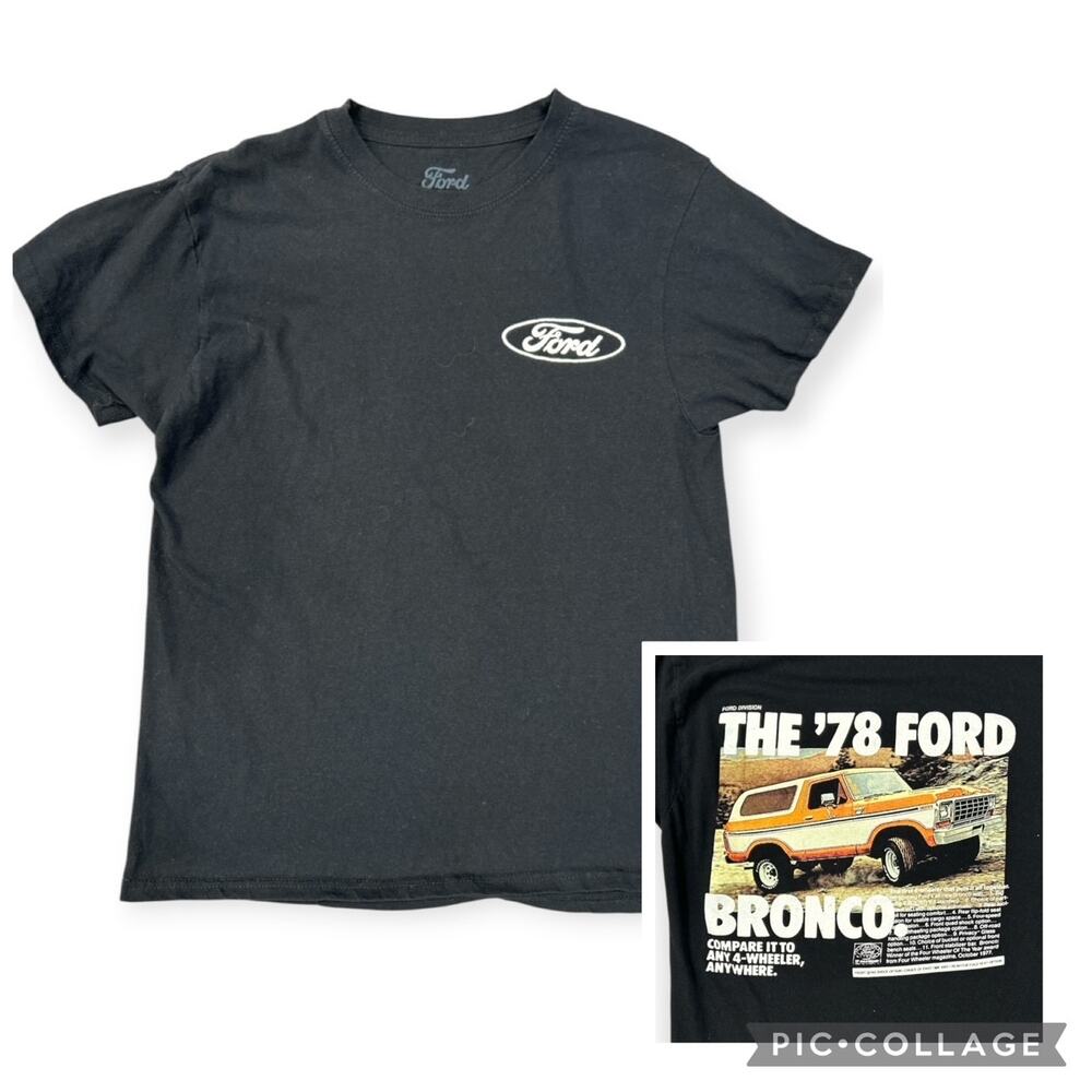 Ford Bronco Men’s Med 1978 Official Licensed 4x4 Graphic T-Shirt 100% Cotton